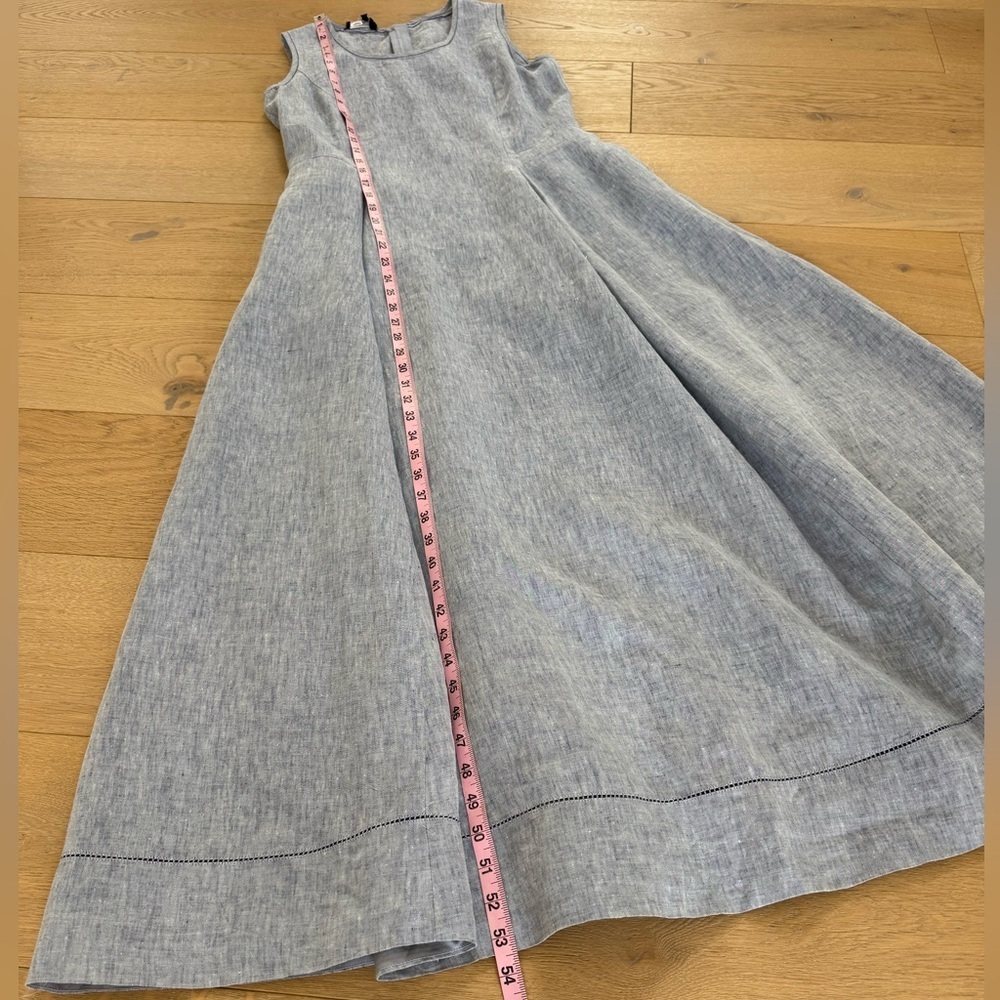 Lafayette 148 New York Linen Maxi Dress Size 4 - Picture 8 of 10